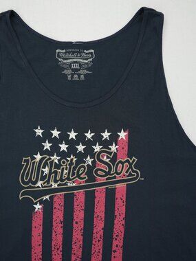 NWT Mitchell&Ness Navy Chicago WhiteSox Cooperstown Collection StarsStripes Tank